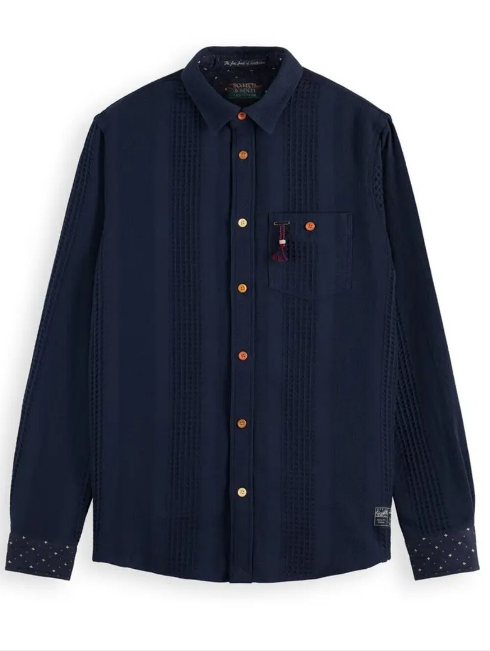 Scotch & Soda Amsterdam Men's Regular Fit Cotton Corduroy Button-Up Shirt LARGE